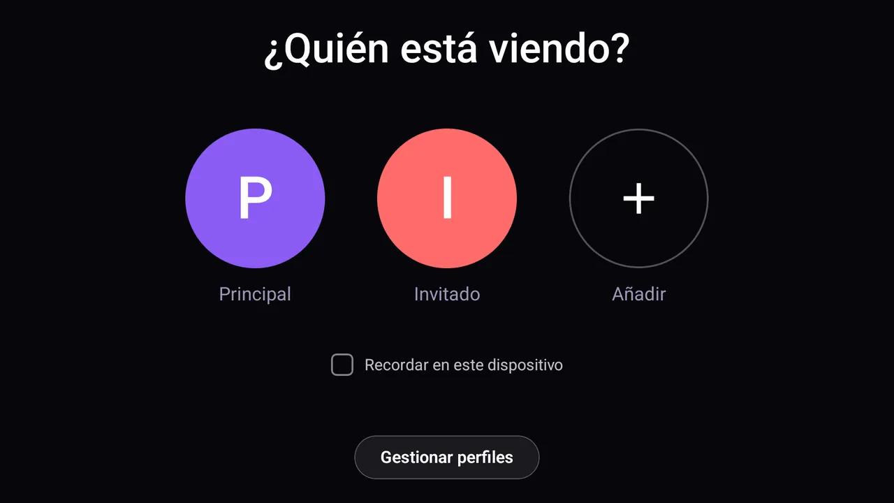Veyro abierto en la pantalla Quién está viendo